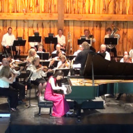 Lisa Tahara with the Westben Festival Orchestra